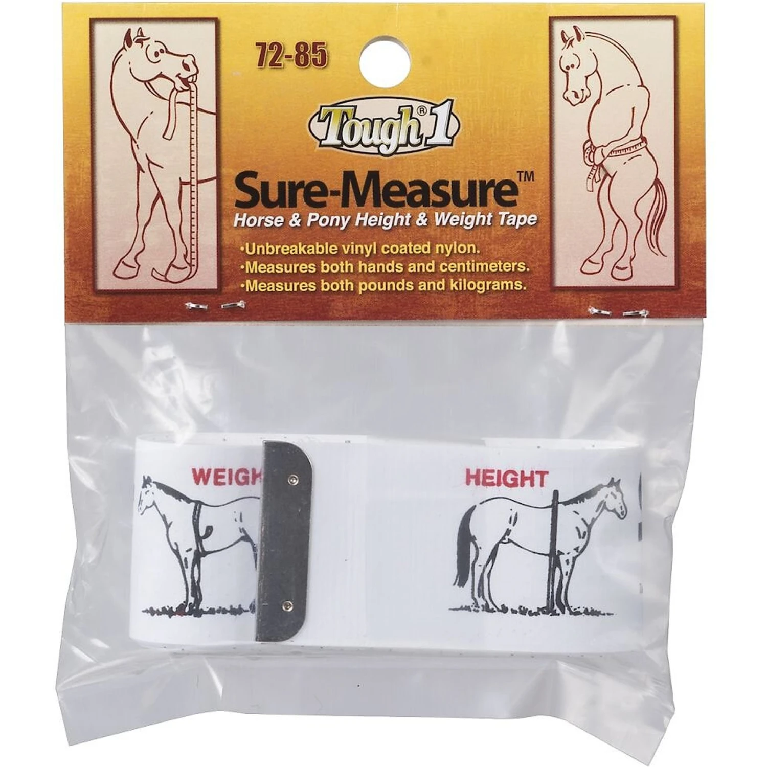 Tough-1 Sure Measure Horse & Pony Height & Weight Tape 1 Tough-1 Sure Measure Horse & Pony Height & Weight Tape