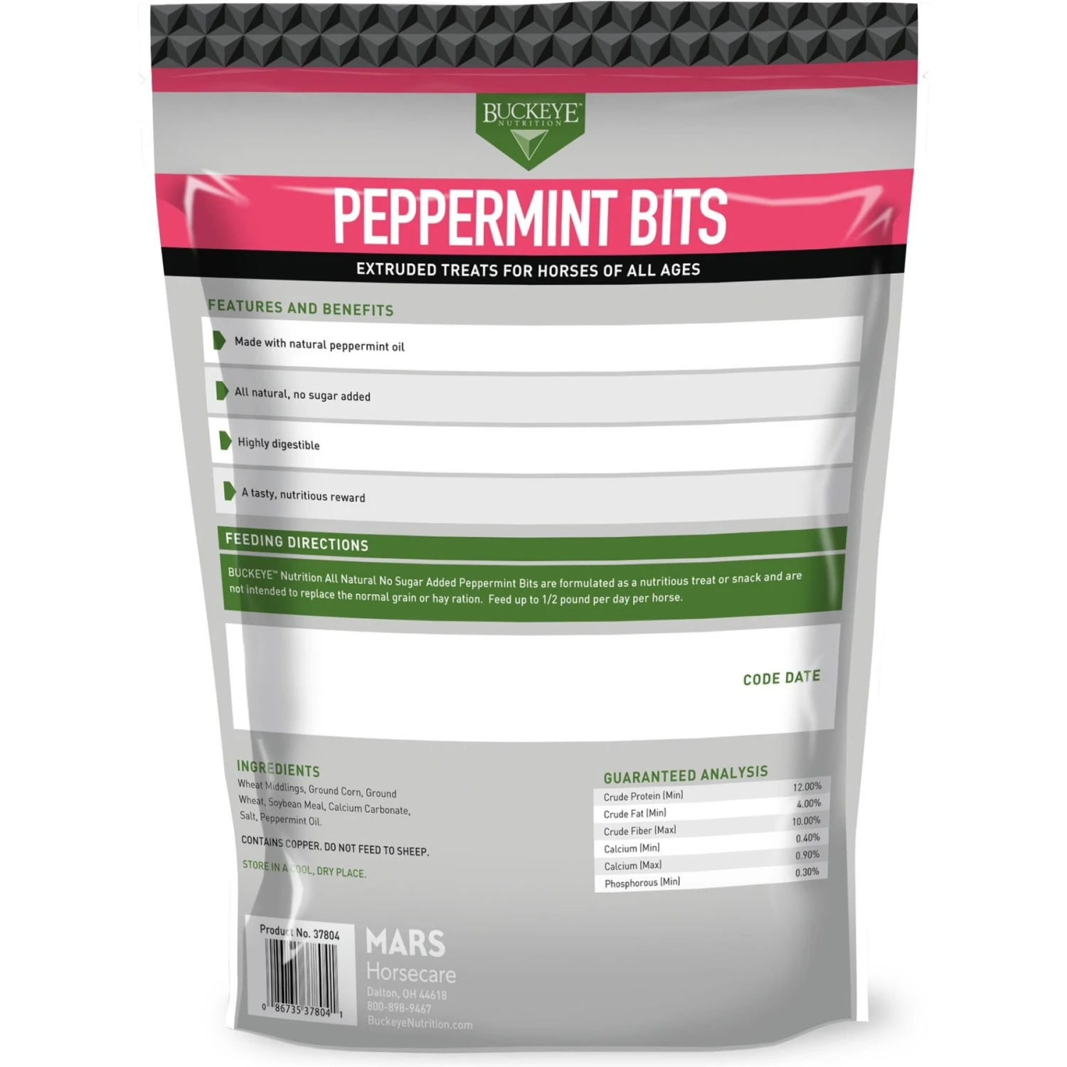 Buckeye Nutrition All-Natural Peppermint Horse Treats 2 Buckeye Nutrition All-Natural Peppermint Horse Treats - Image 2
