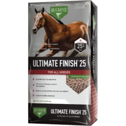 Buckeye Nutrition Ultimate Finish 25 High-Fat Weight Gain Pellets Horse Supplement