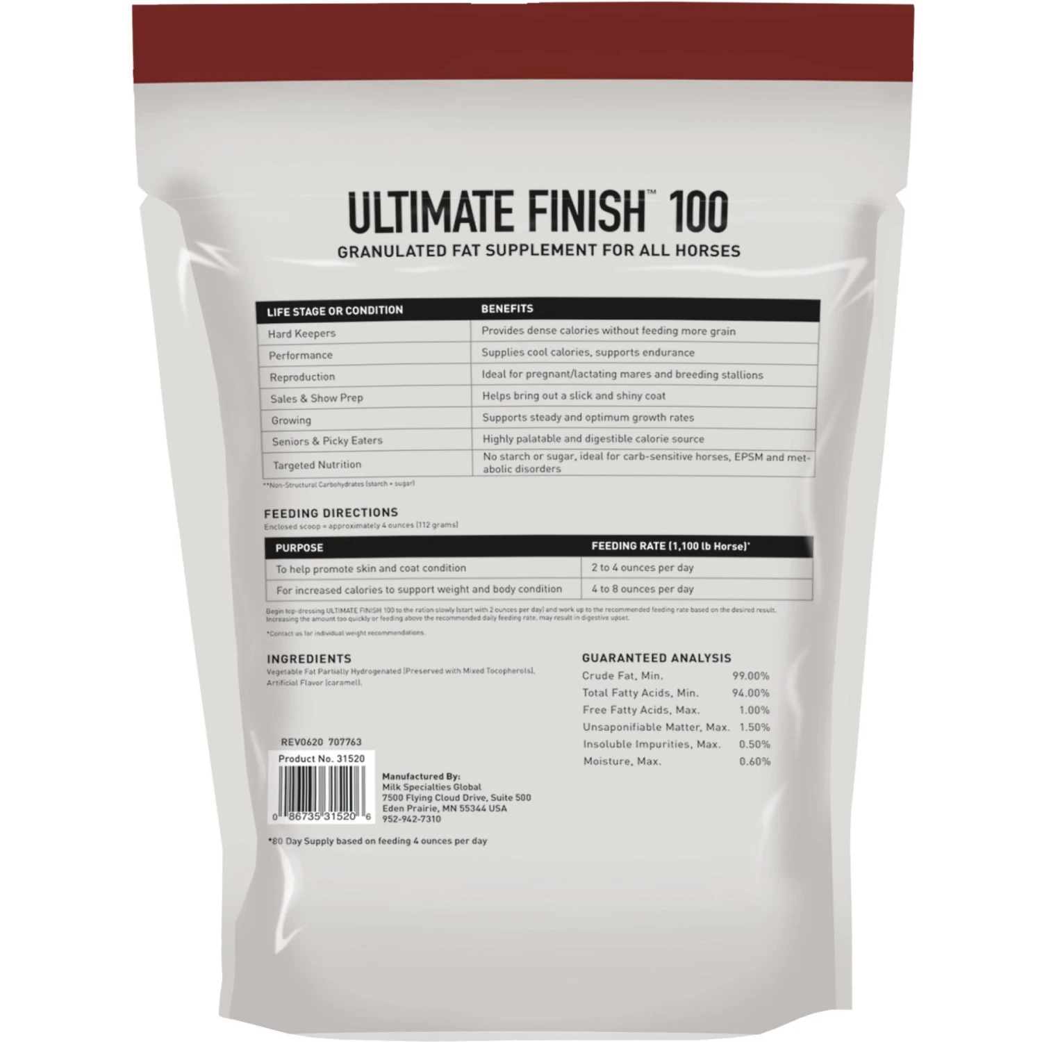 Buckeye Nutrition Ultimate Finish 100 Weight Gain Granules Horse Supplement 2 Buckeye Nutrition Ultimate Finish 100 Weight Gain Granules Horse Supplement - Image 2