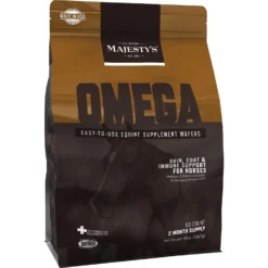 Majesty's Omega Skin, Coat & Immune Support Apple Flavor Wafers Horse Supplement