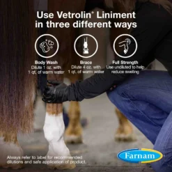 Farnam Vetrolin Sore Muscle & Joint Pain Relief Horse Liniment Concentrate -Weaver Leather || Finish Line || Cavalor Shop 115693 PT3. AC SS1800 V1692209207