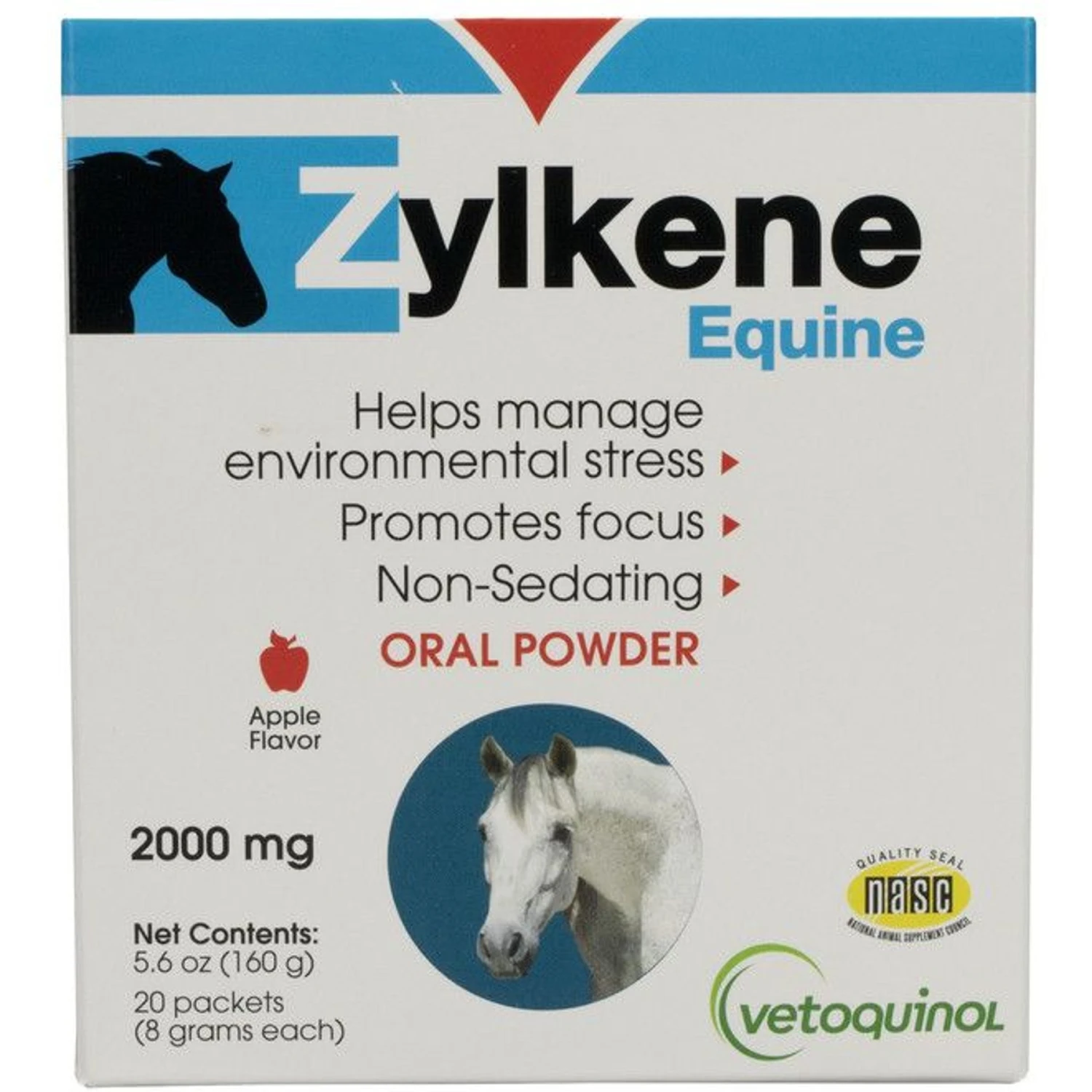Vetoquinol Zylkene Equine Behavior Support Apple Flavor Powder Horse Supplement 2000 Mg, 20 Count 1 Vetoquinol Zylkene Equine Behavior Support Apple Flavor Powder Horse Supplement 2000 Mg, 20 Count