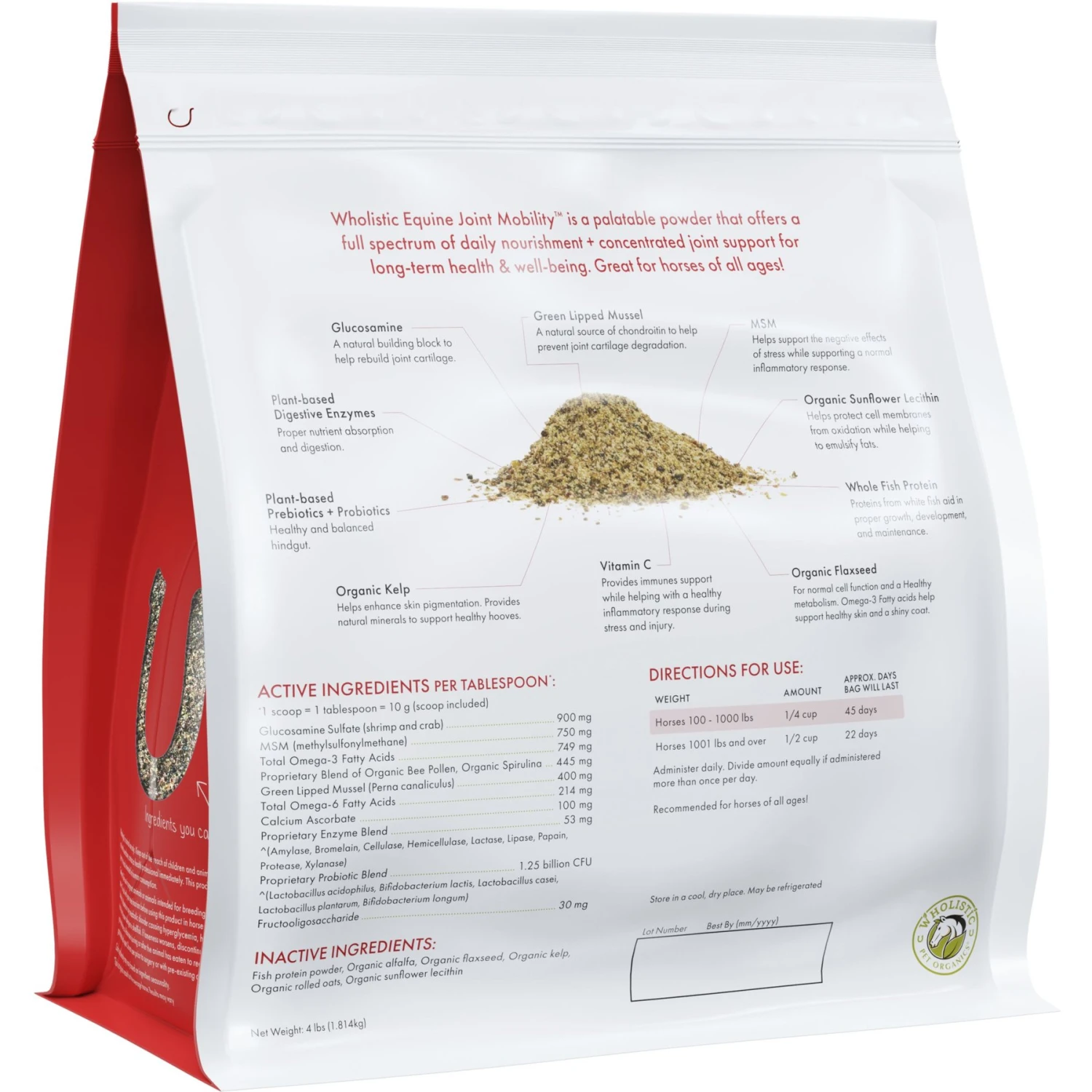 Wholistic Pet Organics Equine Joint Mobility Enhanced Multivitamin With Joint Support For Horses Supplement 1 Wholistic Pet Organics Equine Joint Mobility Enhanced Multivitamin With Joint Support For Horses Supplement