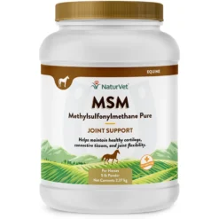 NaturVet MSM Pure Joint Support Powder Horse Supplement
