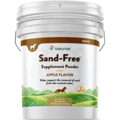NaturVet Sand-Free Apple Flavor Powder Horse Supplement
