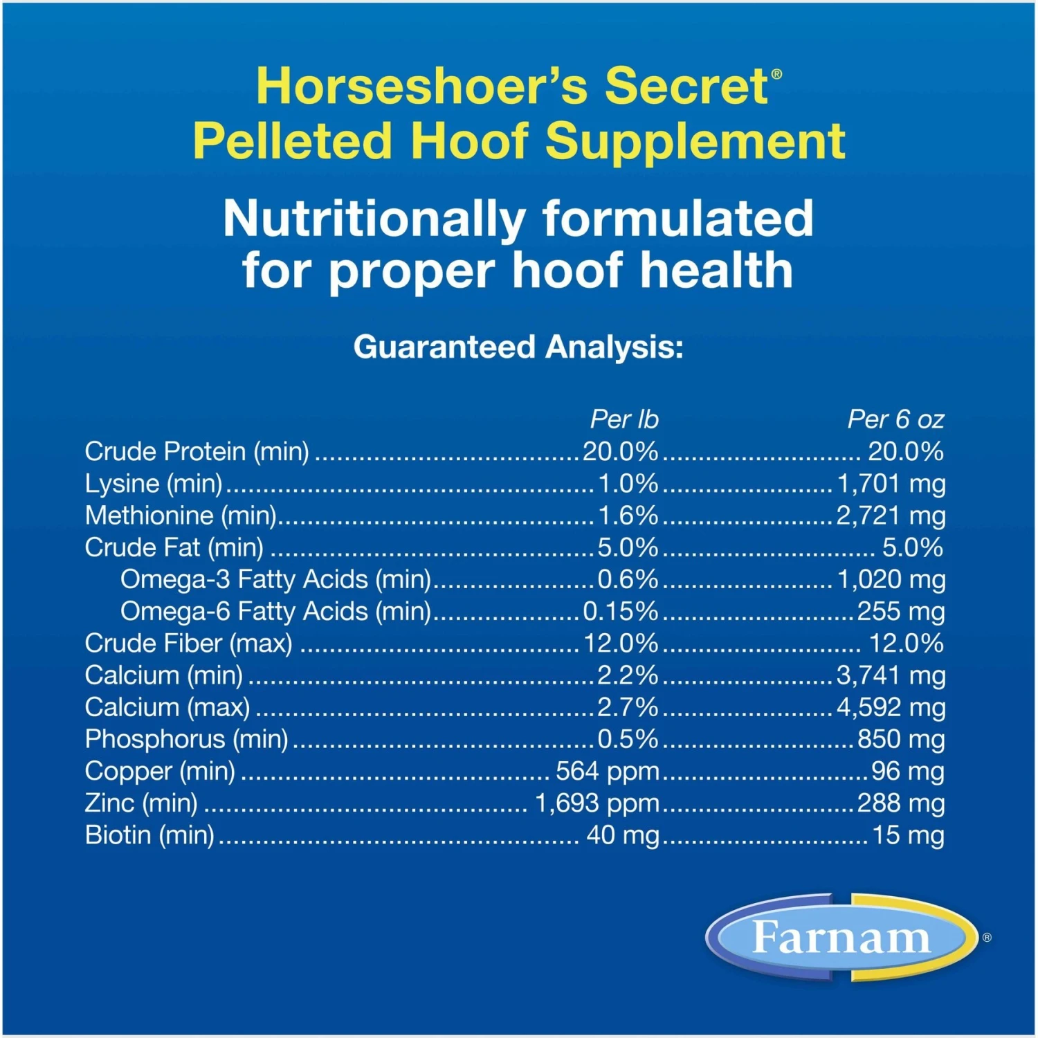 Farnam Horseshoer's Secret Hoof Health Hay Flavor Pellets Horse Supplement 5 Farnam Horseshoer's Secret Hoof Health Hay Flavor Pellets Horse Supplement - Image 5