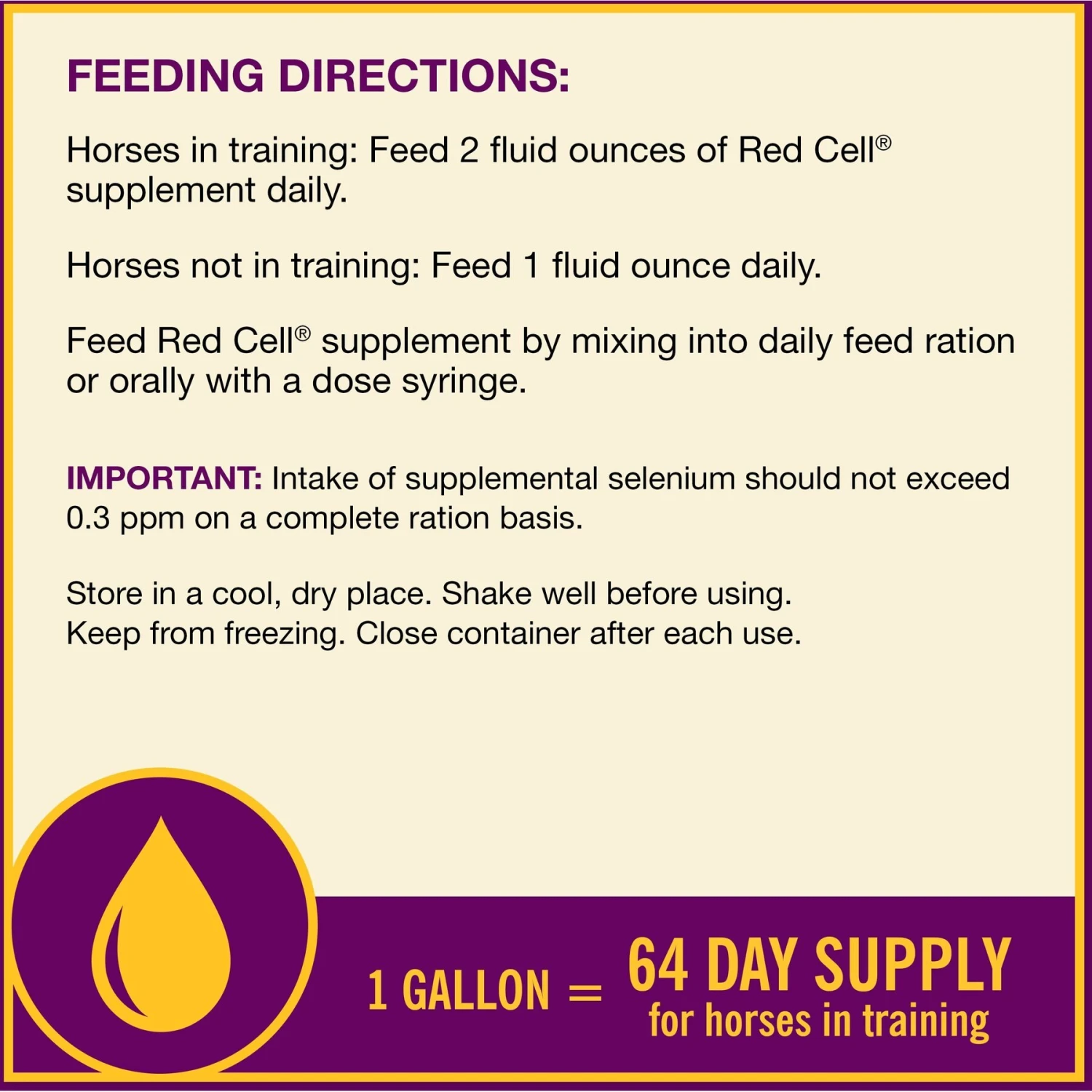 Horse Health Products Red Cell Iron Rich Vitamins & Minerals Liquid Horse Supplement 8 Horse Health Products Red Cell Iron Rich Vitamins & Minerals Liquid Horse Supplement - Image 8