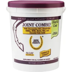 Horse Health Products Joint Combo Hoof & Coat 3-in-1 Apple Flavor Pellets Horse Supplement