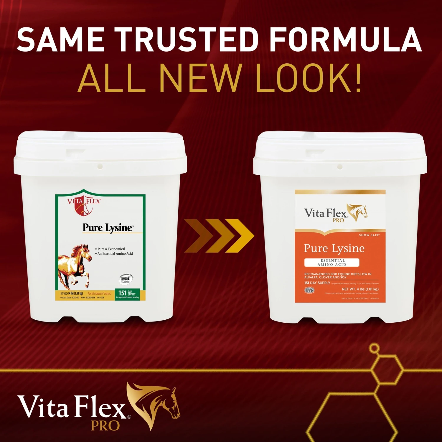 Vita Flex Pro Pure Lysine Amino Acid Powder Horse Supplement 151 Day Supply, 4-lb Bucket 2 Vita Flex Pro Pure Lysine Amino Acid Powder Horse Supplement 151 Day Supply, 4-lb Bucket - Image 2