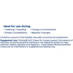 Probios Equine Probiotic Apple Flavor Soft Chew Horse Supplement -Weaver Leather || Finish Line || Cavalor Shop 169536 PT7. AC SS1800 V1556730772