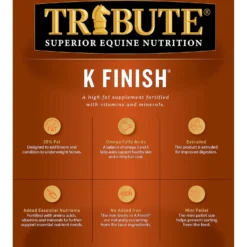 Tribute Equine Nutrition K Finish High Fat Horse Feed -Weaver Leather || Finish Line || Cavalor Shop 184980 PT4. AC SS1800 V1682113779