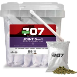 Formula 707 Joint 6-in-1 Hay Flavor Pellets Horse Supplement, 28 Count