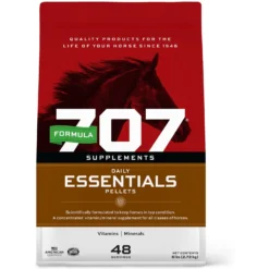 Formula 707 Daily Essentials Vitamins & Minerals Hay Flavor Pellets Horse Supplement