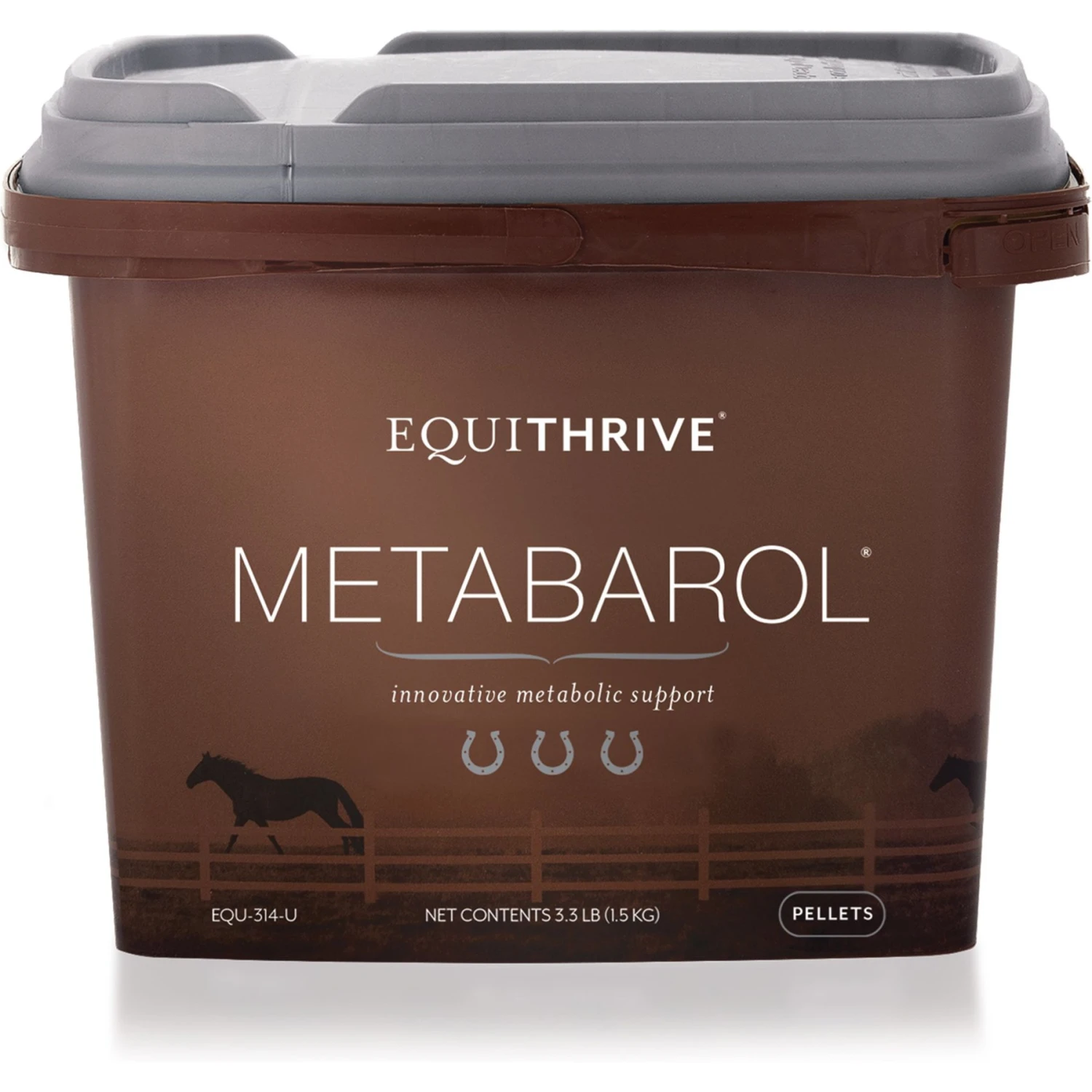 Equithrive Metabarol Metabolism Support Pellets Horse Supplement, 3.3-lb Tub 1 Equithrive Metabarol Metabolism Support Pellets Horse Supplement, 3.3-lb Tub