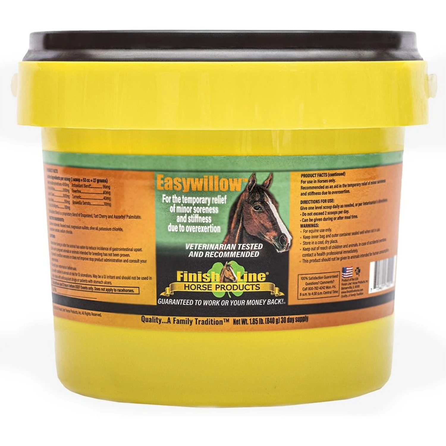 Finish Line Easywillow Soreness & Stiffness Powder Horse Supplement 1 Finish Line Easywillow Soreness & Stiffness Powder Horse Supplement