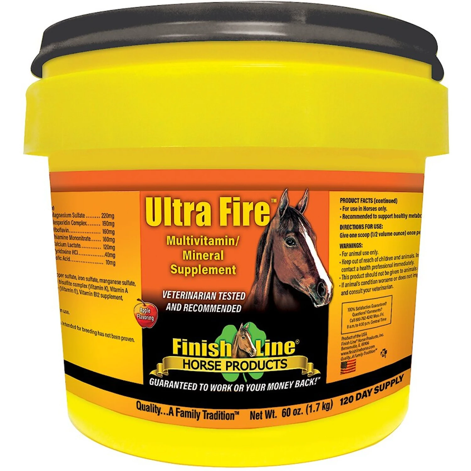 Finish Line Ultra Fire Multivitamin Apple Flavor Powder Horse Supplement 1 Finish Line Ultra Fire Multivitamin Apple Flavor Powder Horse Supplement