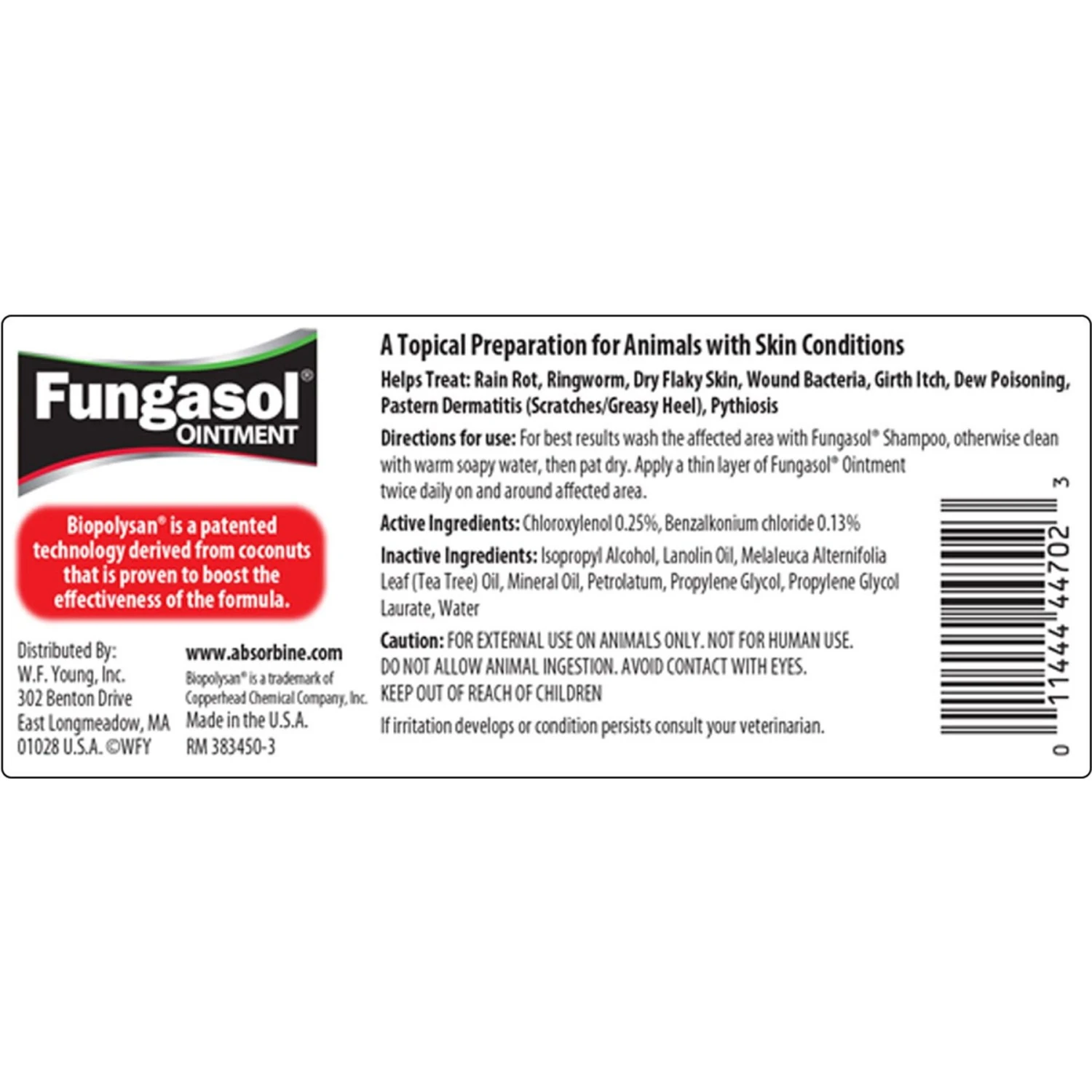 Absorbine Fungasol Fungal Treatment Horse Ointment 2 Absorbine Fungasol Fungal Treatment Horse Ointment - Image 2