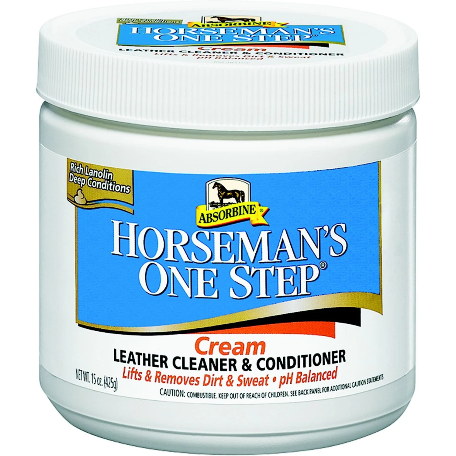 Absorbine Horseman's One Step Cream Leather Cleaner & Conditioner 1 Absorbine Horseman's One Step Cream Leather Cleaner & Conditioner