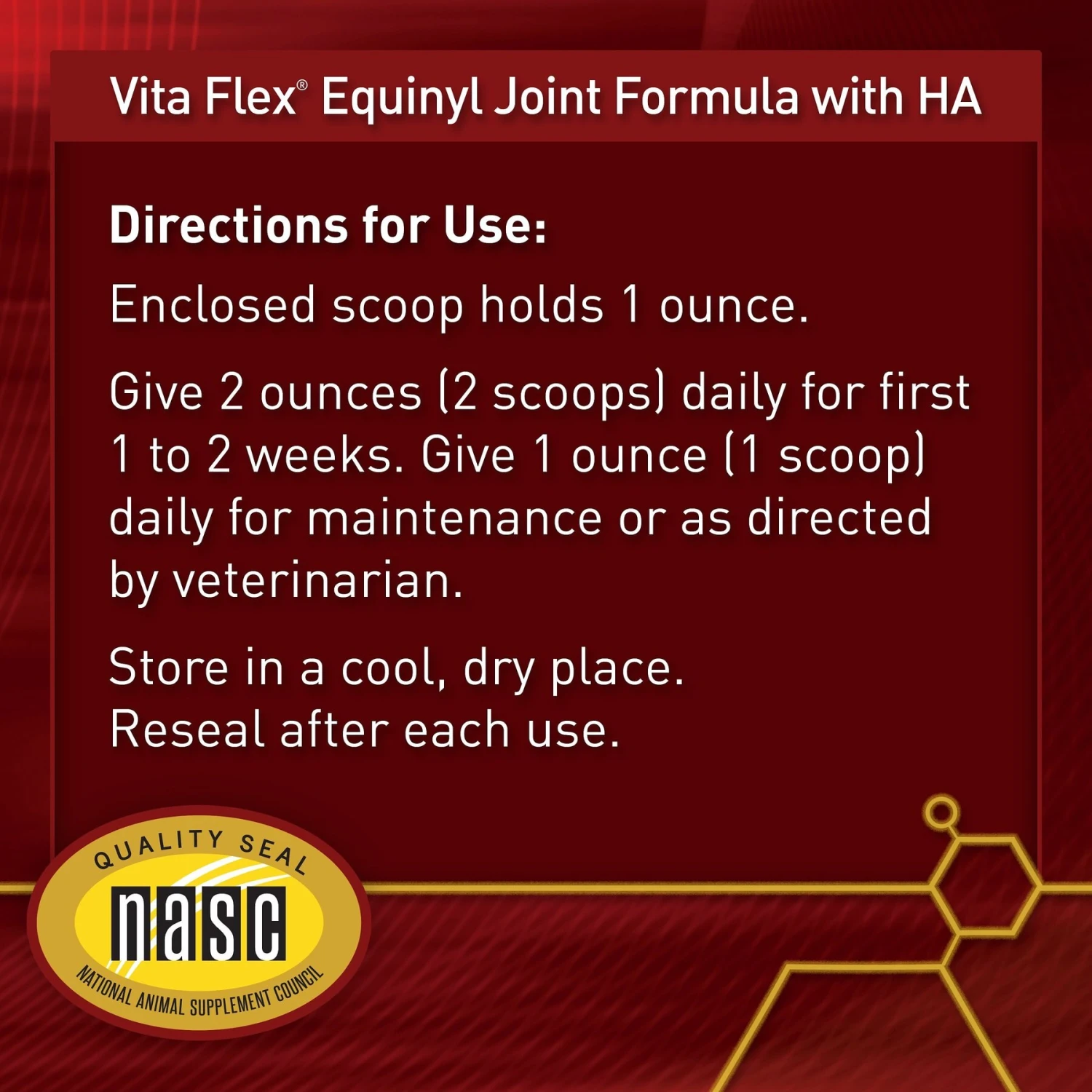 Vita Flex Pro Equinyl Joint Formula & Hyaluronic Acid Powder Horse Supplement 7 Vita Flex Pro Equinyl Joint Formula & Hyaluronic Acid Powder Horse Supplement - Image 7