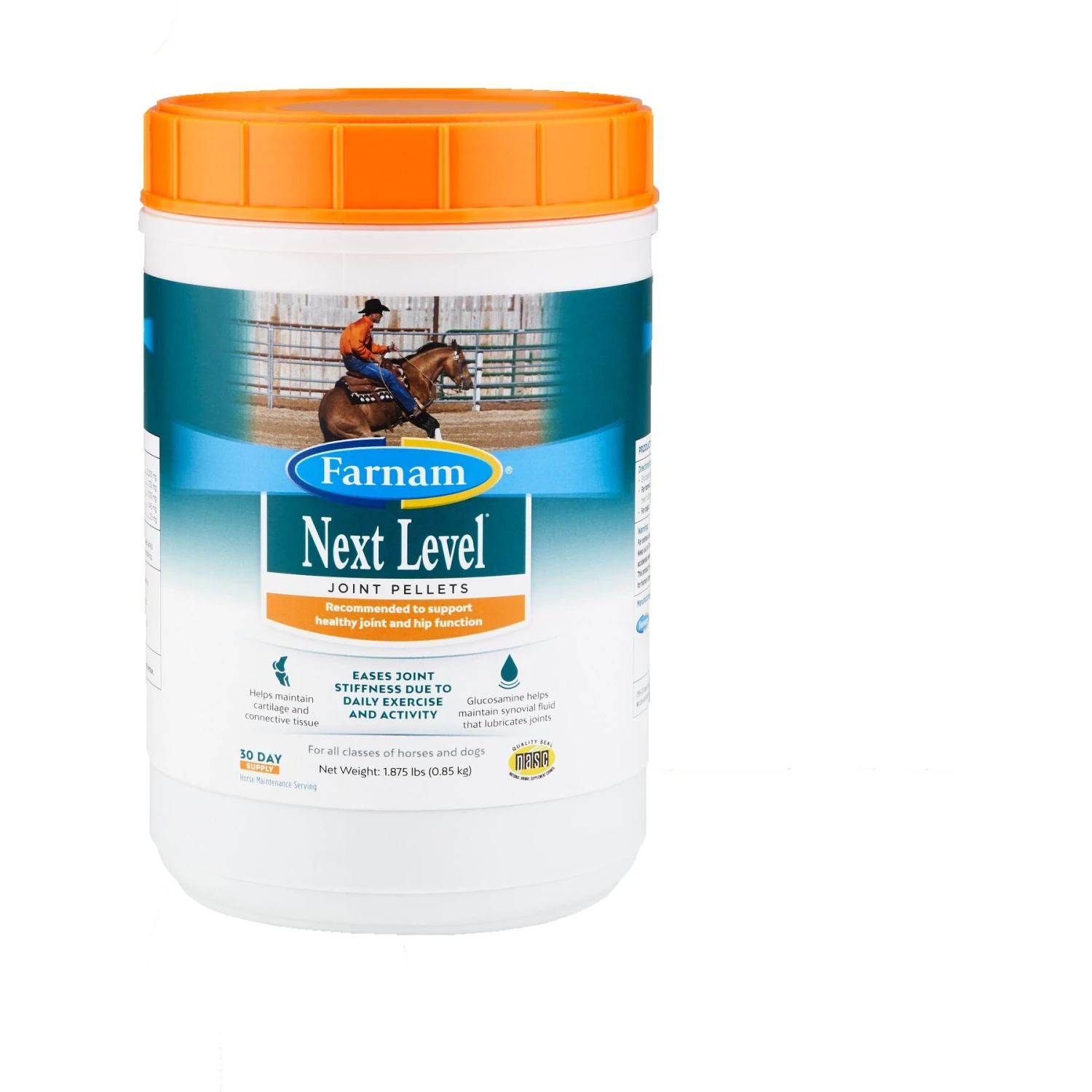 Farnam Next Level Joint Pellets Dog & Horse Supplement, 1.875-lb Jar 1 Farnam Next Level Joint Pellets Dog & Horse Supplement, 1.875-lb Jar