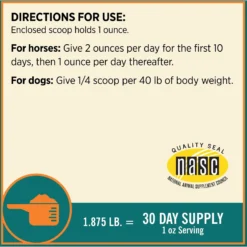 Farnam Next Level Joint Pellets Dog & Horse Supplement, 1.875-lb Jar 9 Farnam Next Level Joint Pellets Dog & Horse Supplement, 1.875-lb Jar -Weaver Leather || Finish Line || Cavalor Shop 202470 pt3. AC SS1800 V1569350641