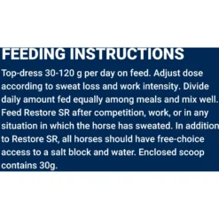 Kentucky Equine Research Restore SR Slow-Release Electrolyte Powder Horse Supplement, 9.9-lb Bucket -Weaver Leather || Finish Line || Cavalor Shop 203911 PT4. AC SS1800 V1686079530