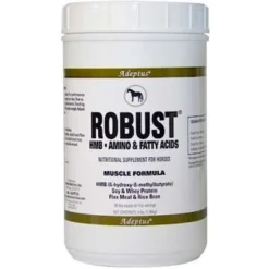 Adeptus Robust HMB, Amino & Fatty Acids Muscle Formula Powder Horse Supplement, 3-lb Tub