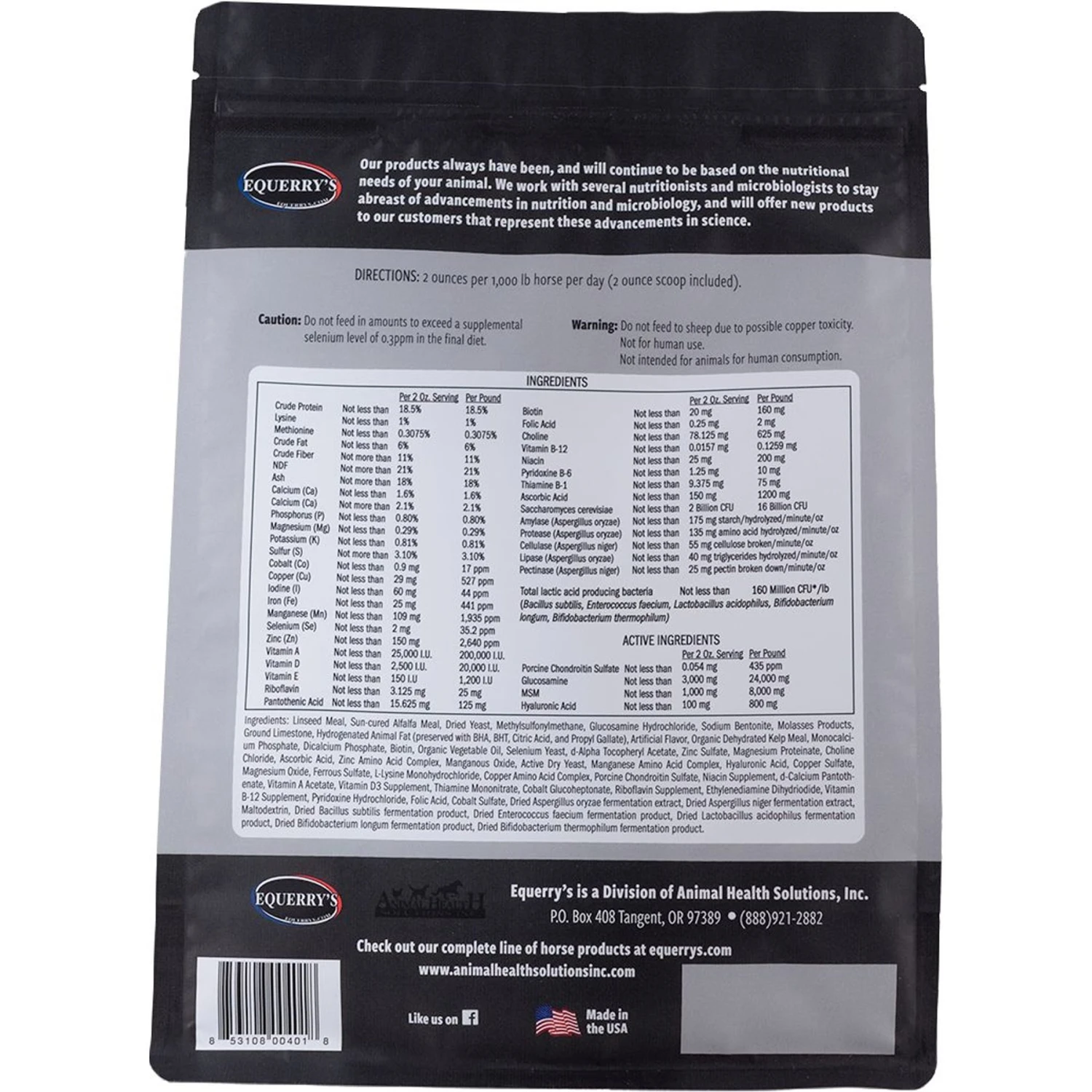 Equerry's Combined RX 4-Way Digestive, Hoof, Coat & Joint Health Powder Horse Supplement 2 Equerry's Combined RX 4-Way Digestive, Hoof, Coat & Joint Health Powder Horse Supplement - Image 2