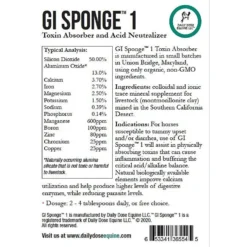 Daily Dose Equine GI Sponge 1 Toxin Absorber & Acid Neutralizer Powder Horse Supplement, 6-lb Bucket 5 Daily Dose Equine GI Sponge 1 Toxin Absorber & Acid Neutralizer Powder Horse Supplement, 6-lb Bucket -Weaver Leather || Finish Line || Cavalor Shop 208398 PT2. AC SS1800 V1595253653