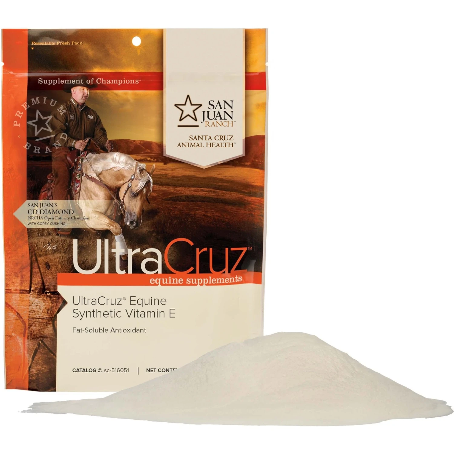 UltraCruz Synthetic Vitamin E Immune Support Powder Horse Supplement 2 UltraCruz Synthetic Vitamin E Immune Support Powder Horse Supplement - Image 2