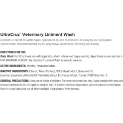 UltraCruz Liniment Horse Wash Spray, 32-oz Bottle 7 UltraCruz Liniment Horse Wash Spray, 32-oz Bottle -Weaver Leather || Finish Line || Cavalor Shop 211206 PT3. AC SS1800 V1701362796