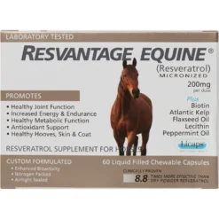 Resvantage Equine Daily Maintenance Comprehensive Capsule Horse Supplement, 60 Count