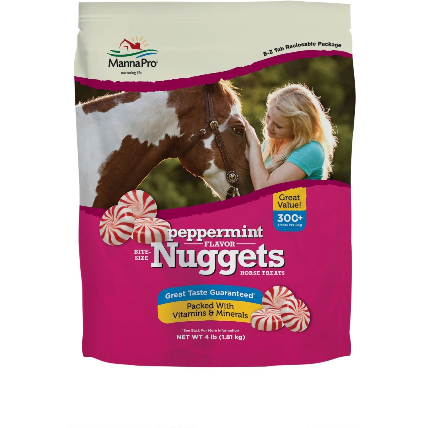 Manna Pro Bite-Size Nuggets Peppermint Flavored Horse Training Treats 1 Manna Pro Bite-Size Nuggets Peppermint Flavored Horse Training Treats