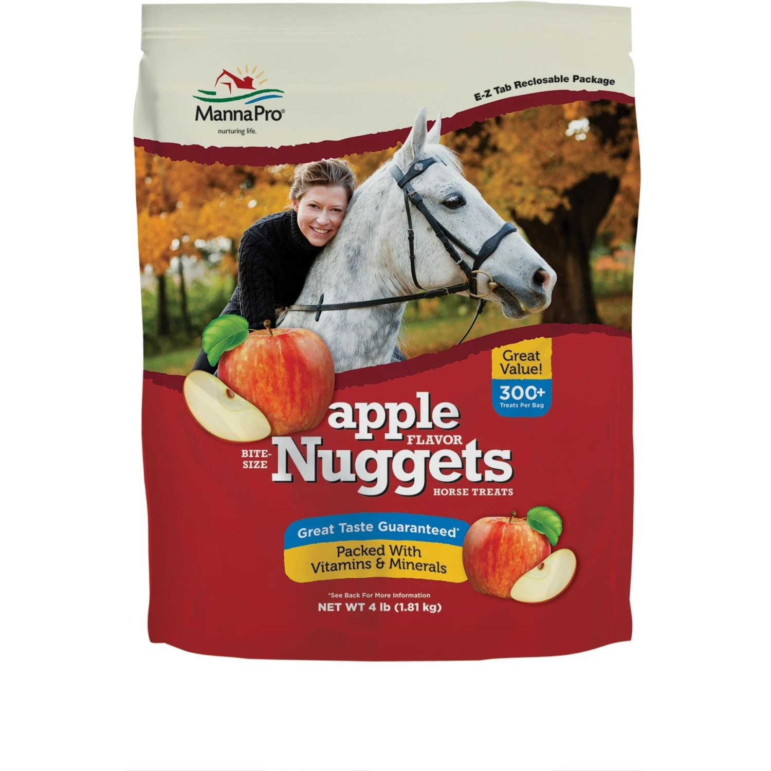 Manna Pro Bite-Size Nuggets Apple Flavored Horse Training Treats 1 Manna Pro Bite-Size Nuggets Apple Flavored Horse Training Treats
