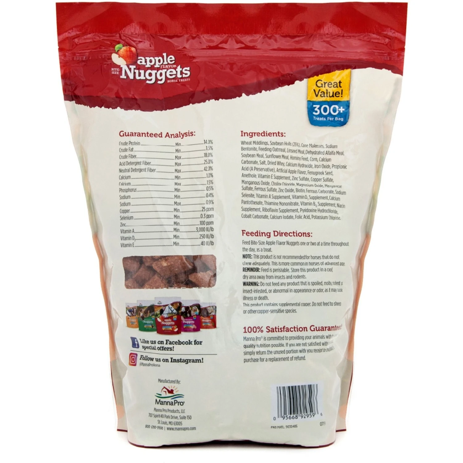 Manna Pro Bite-Size Nuggets Apple Flavored Horse Training Treats 3 Manna Pro Bite-Size Nuggets Apple Flavored Horse Training Treats - Image 3