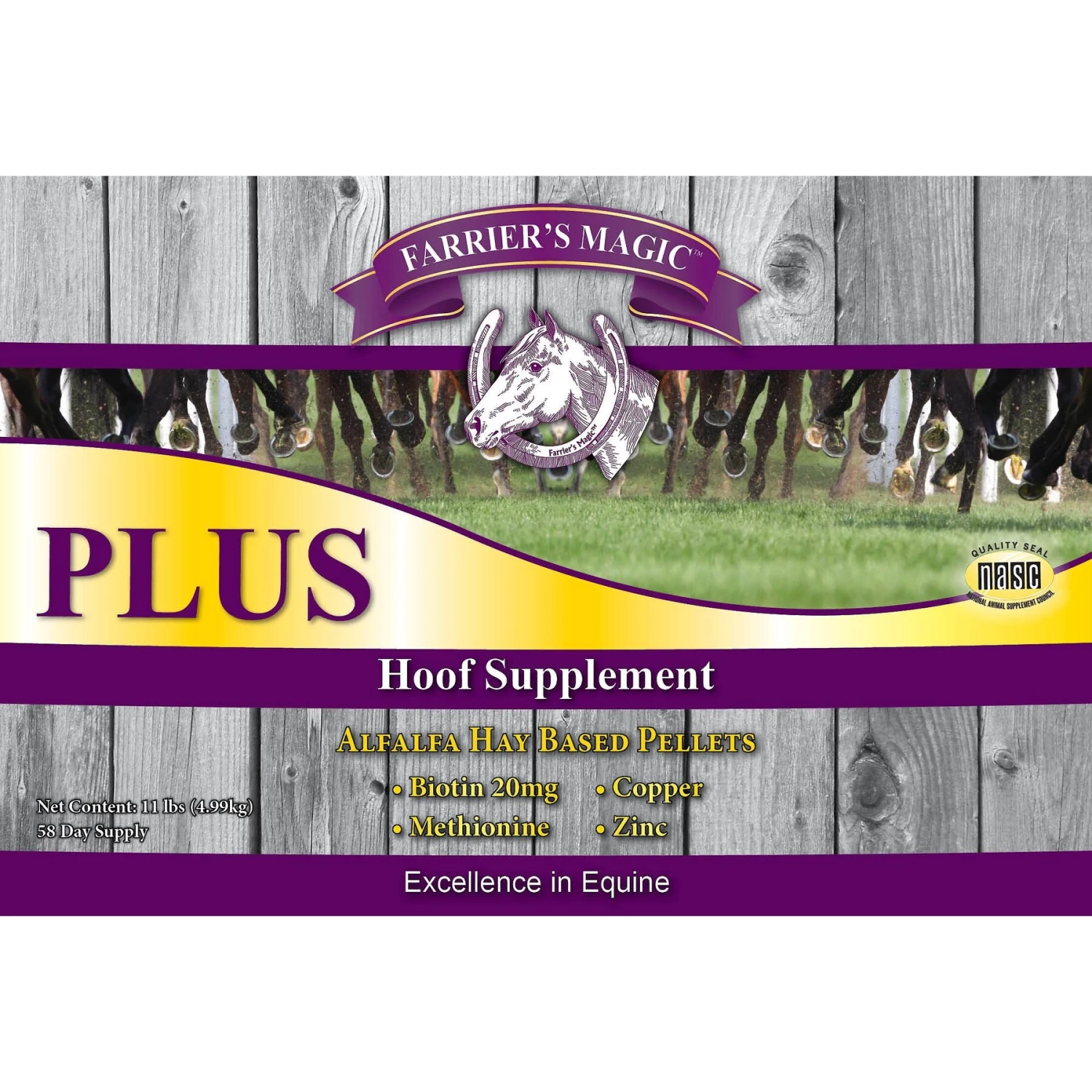 Farrier's Magic PLUS Hoof Health Hay Flavor Pellets Horse Supplement 2 Farrier's Magic PLUS Hoof Health Hay Flavor Pellets Horse Supplement - Image 2