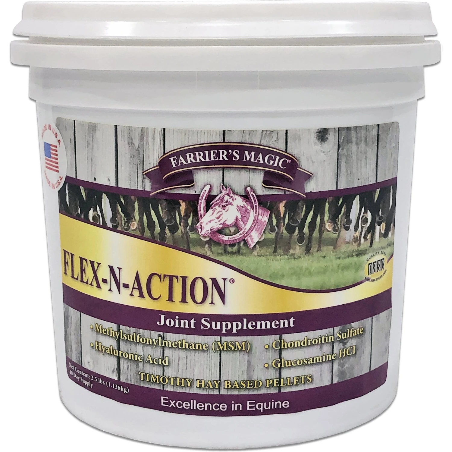 Farrier's Magic Flex-N-Action Joint Hay Flavor Pellets Horse Supplement 1 Farrier's Magic Flex-N-Action Joint Hay Flavor Pellets Horse Supplement