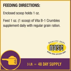 Horse Health Products Vita B-1 Crumbles For Optimal Muscle & Metabolism Support Horse Supplement -Weaver Leather || Finish Line || Cavalor Shop 227054 pt7. AC SS1800 V1584471091