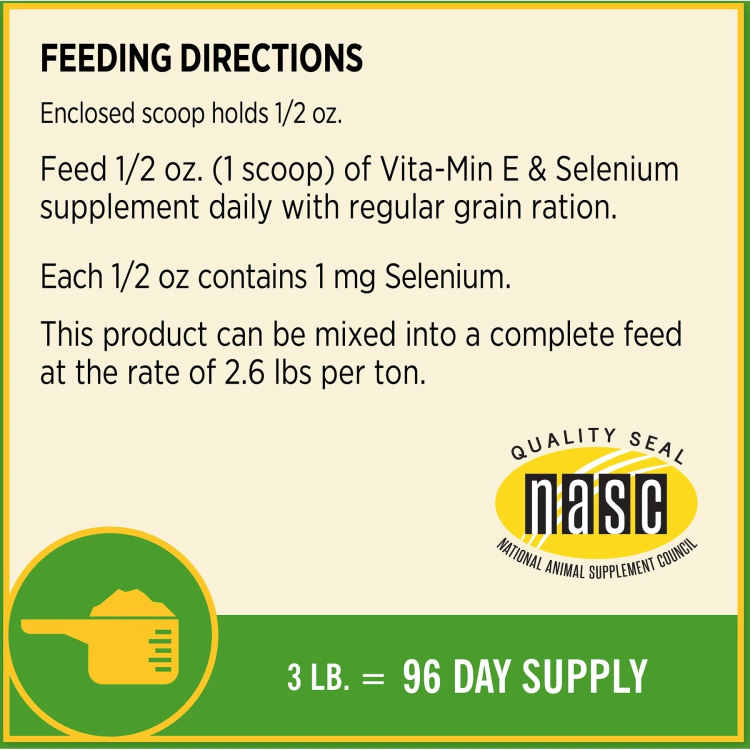Farnam Vita-Min E & Selenium Antioxidant Soft Chew Horse Supplement, 3-lb Bucket 5 Farnam Vita-Min E & Selenium Antioxidant Soft Chew Horse Supplement, 3-lb Bucket - Image 5
