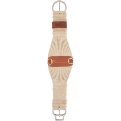 Weaver Leather Smart Cinch Natural Blend 27 Strand Roper & Roll Snug Horse Cinch Buckle