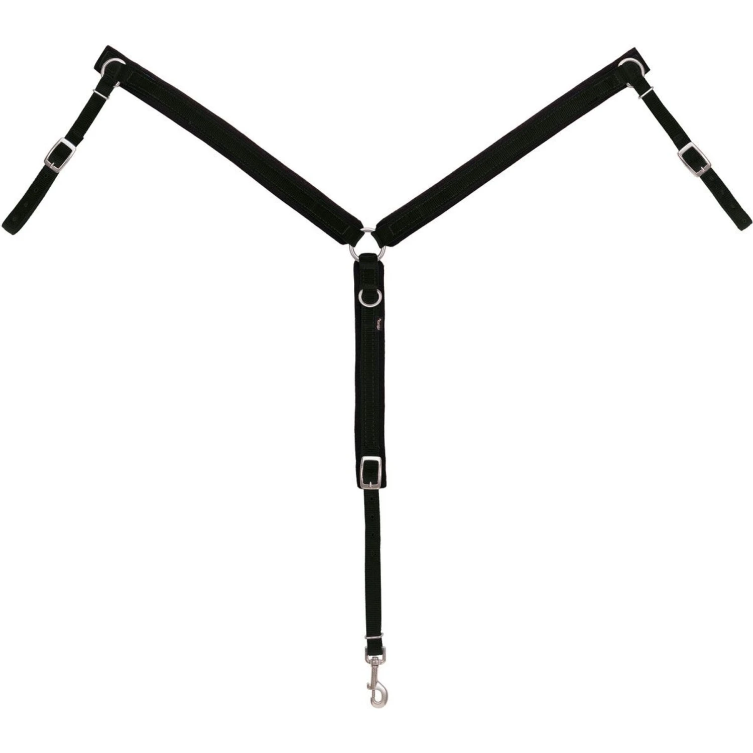 Weaver Leather Felt Lined Ring-in-Center Horse Breast Collar 1 Weaver Leather Felt Lined Ring-in-Center Horse Breast Collar