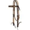 Weaver Leather Cross Floral Tooled Horse Browband Headstall