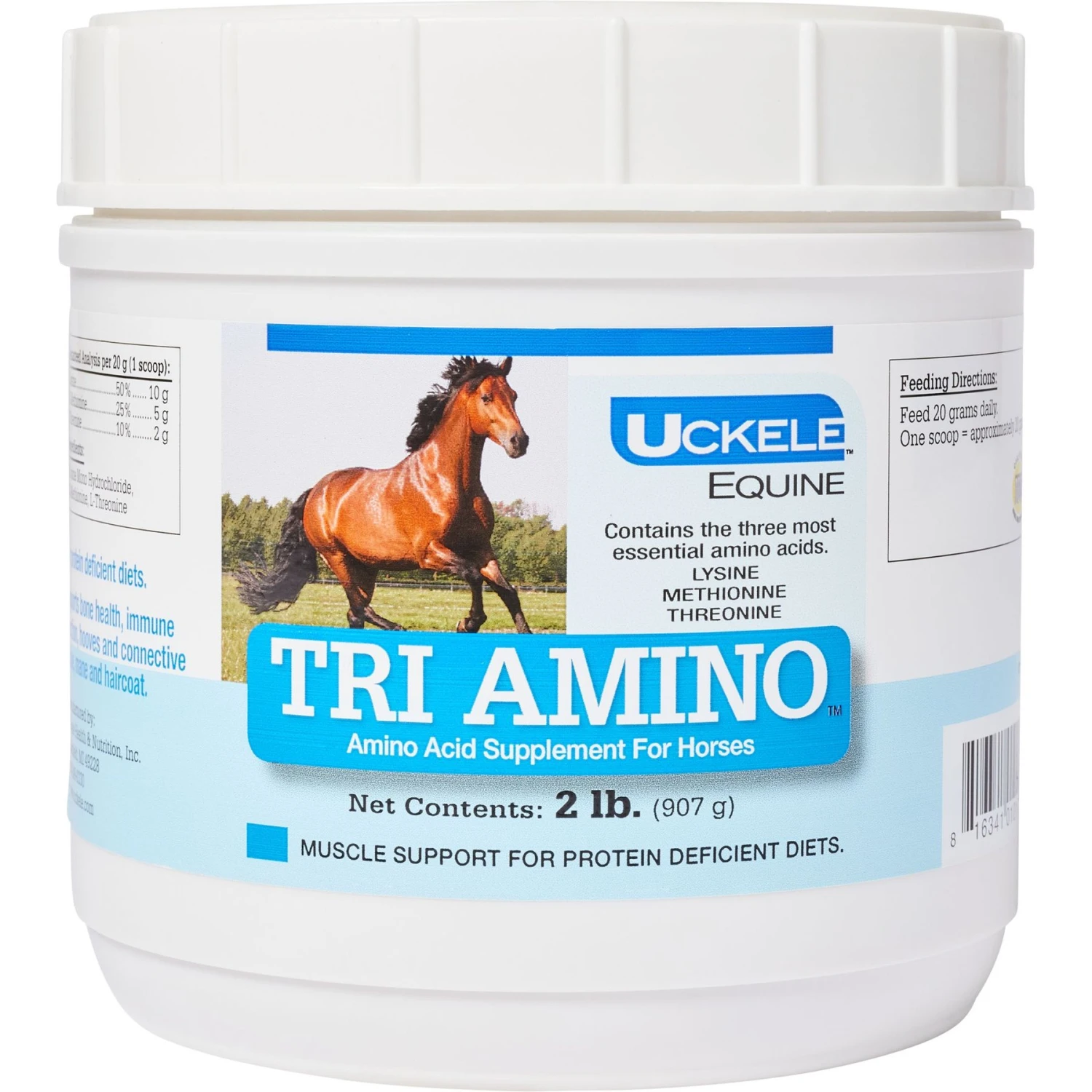 Uckele Tri-Amino Amino Acid Powder Horse Supplement, 2-lb Jar 1 Uckele Tri-Amino Amino Acid Powder Horse Supplement, 2-lb Jar