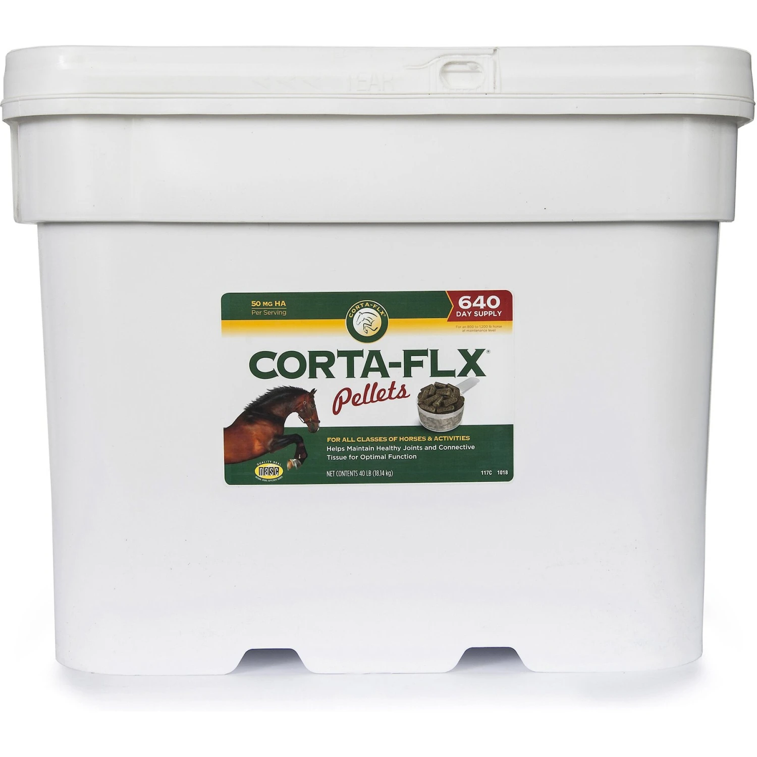 Corta-Flx Pellets Joint & Connective Tissue Support Horse Supplement, 40-lb Bucket 1 Corta-Flx Pellets Joint & Connective Tissue Support Horse Supplement, 40-lb Bucket