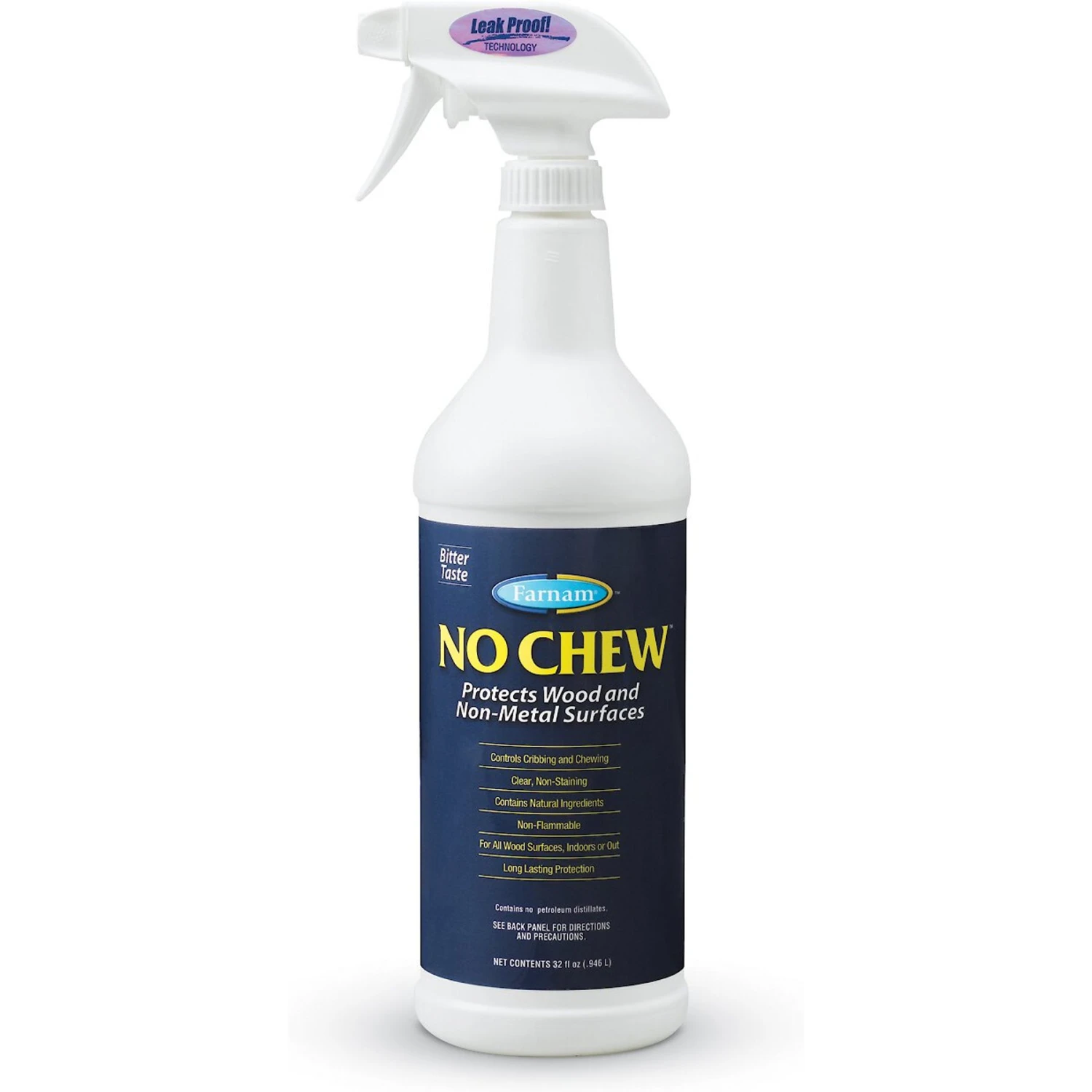 Farnam No Chew Bitter Taste Deterrent Horse Spray, 32-oz Bottle 1 Farnam No Chew Bitter Taste Deterrent Horse Spray, 32-oz Bottle