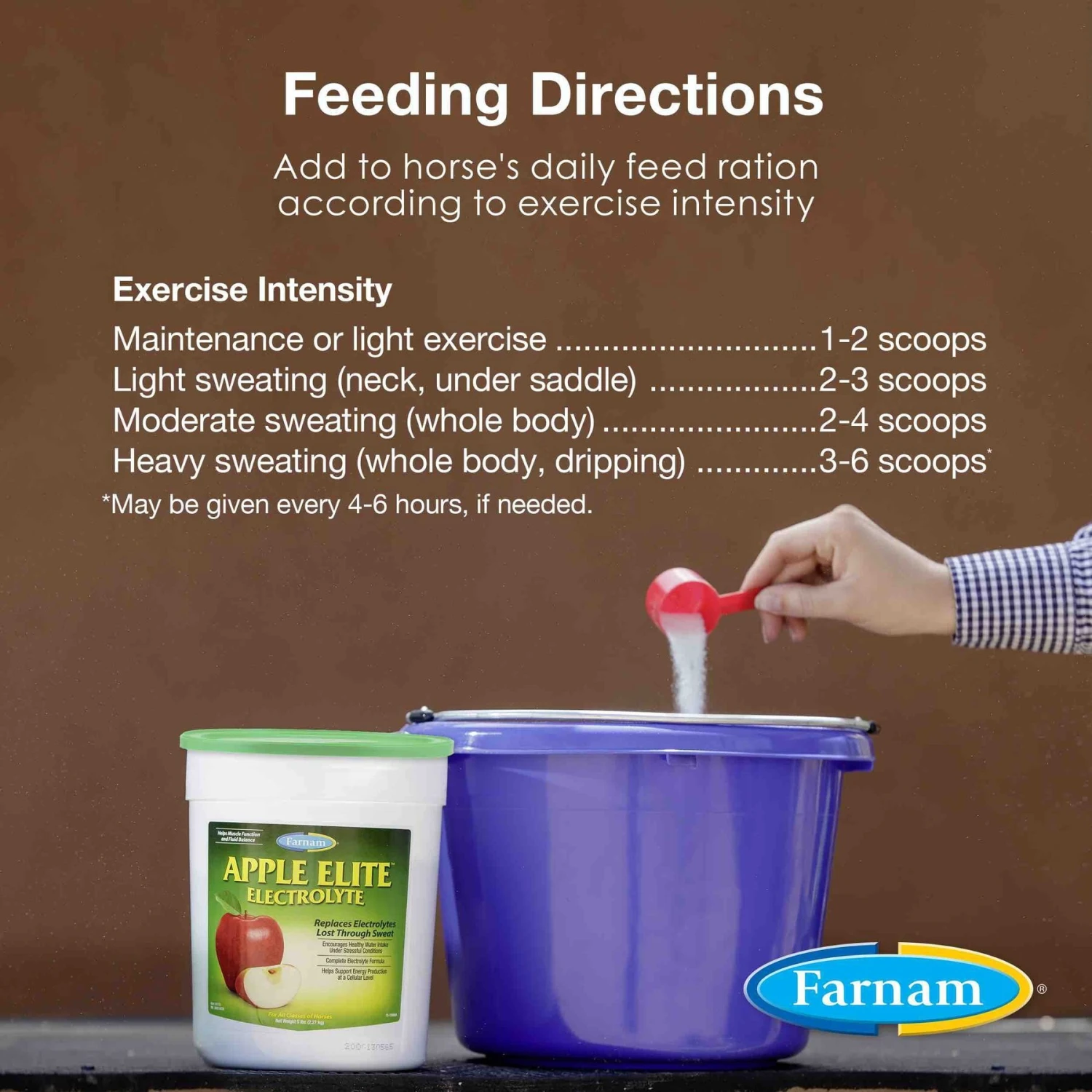 Farnam Apple Elite Electrolyte Granules Apple Flavor Horse Supplement, 20-lb Tub 4 Farnam Apple Elite Electrolyte Granules Apple Flavor Horse Supplement, 20-lb Tub - Image 4