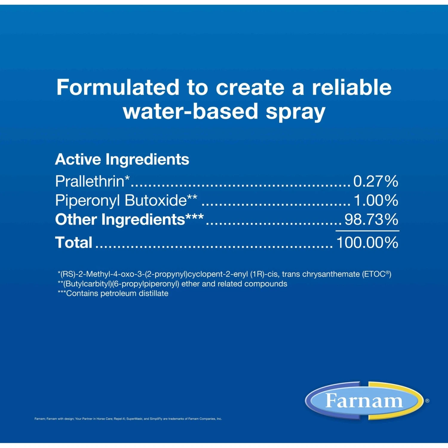 Farnam Repel-X Pe Emulsifiable Fly Repellent Horse Spray, 1-gal Jug 6 Farnam Repel-X Pe Emulsifiable Fly Repellent Horse Spray, 1-gal Jug - Image 6