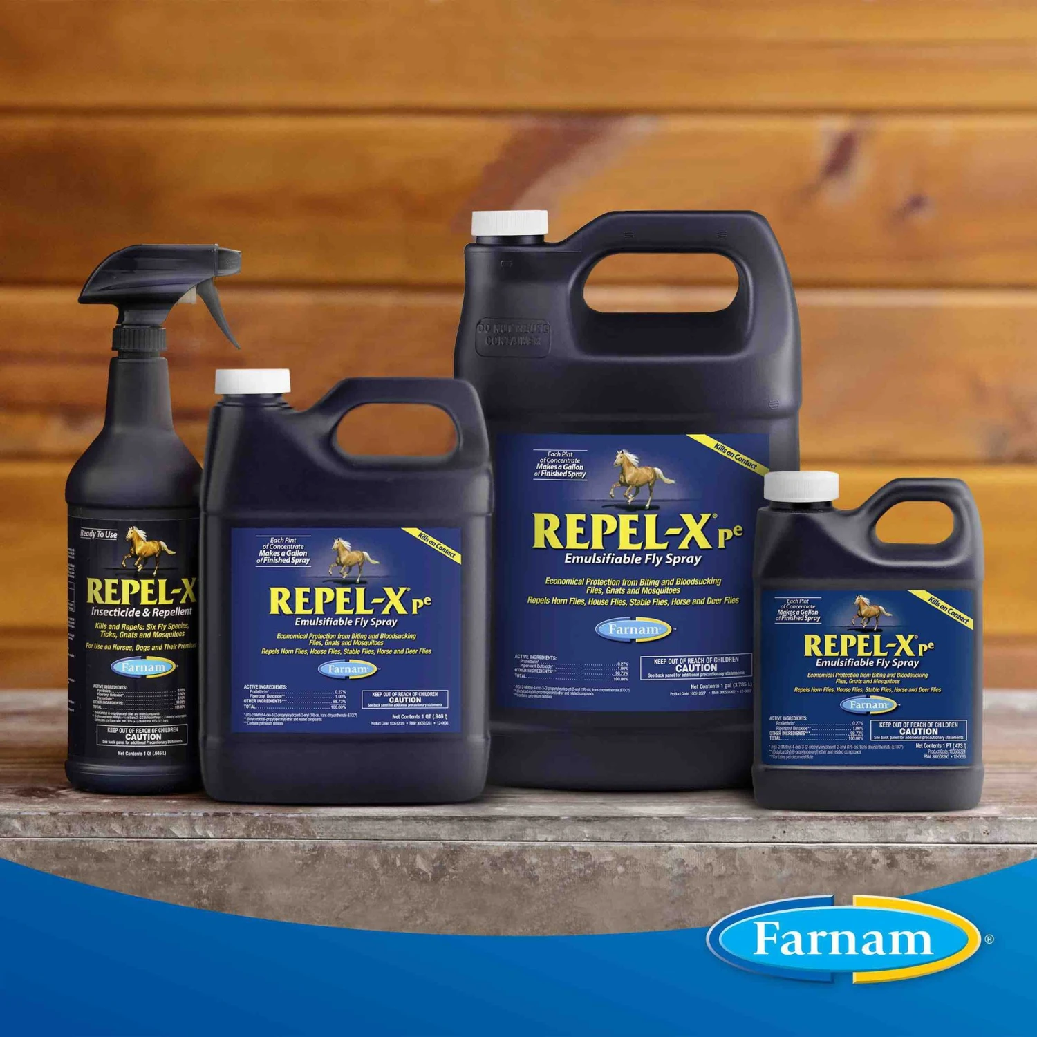 Farnam Repel-X Pe Emulsifiable Fly Repellent Horse Spray, 1-gal Jug 7 Farnam Repel-X Pe Emulsifiable Fly Repellent Horse Spray, 1-gal Jug - Image 7