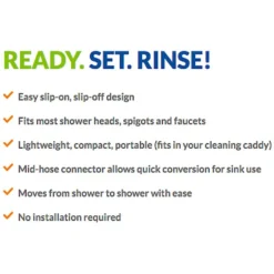 Rinseroo Bathe Anywhere Pet Rinser Hose Attachment, 6-ft, Blue -Weaver Leather || Finish Line || Cavalor Shop 236016 PT3. AC SS1800 V1590006107